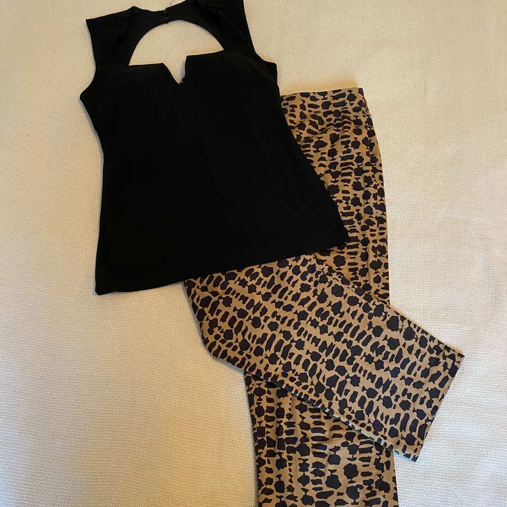 Leopard Print Capri Pant